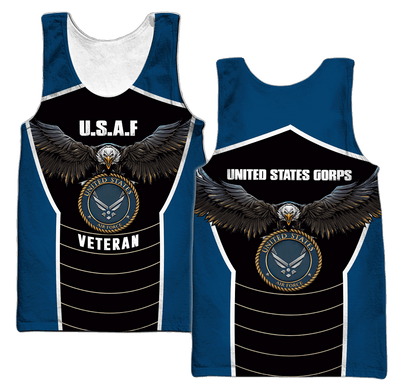 U.S Airforce veteran Eagle Pride design 3d print shirts VP21012101