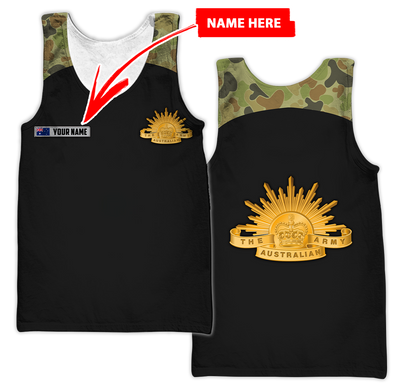 Personalized Australian Army 3D Printed Unisex Shirts TN PD29032102