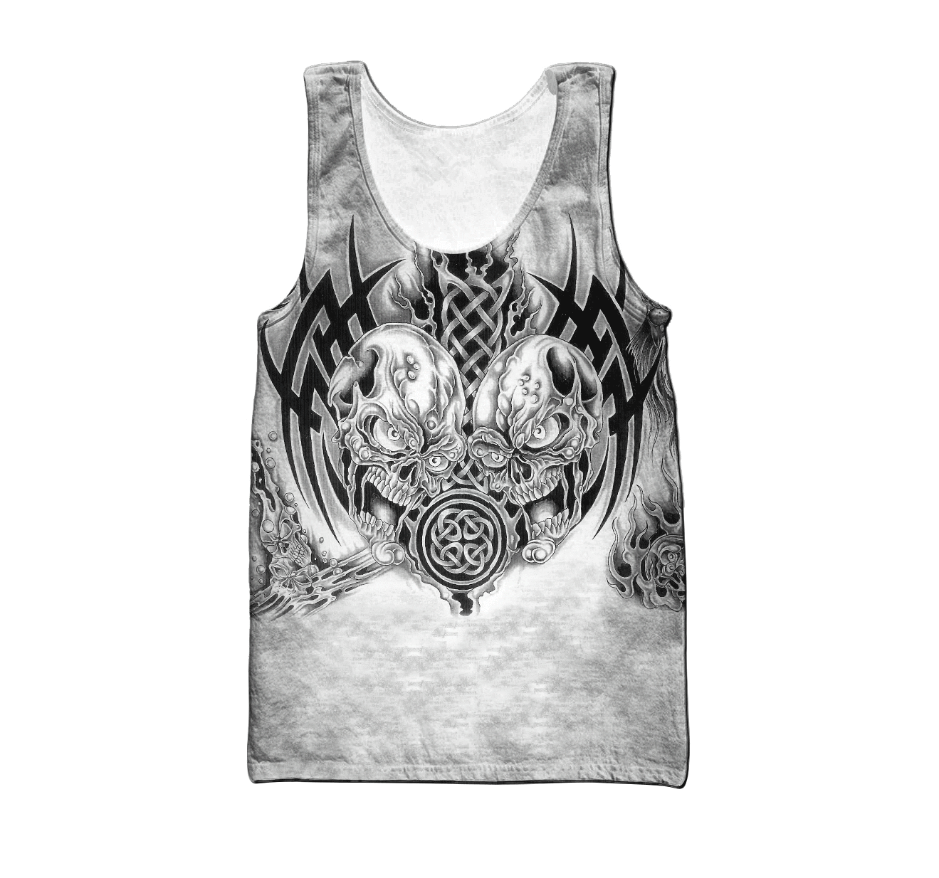 Premium Unisex All Over Printed Smocky Skull Shirts MEI
