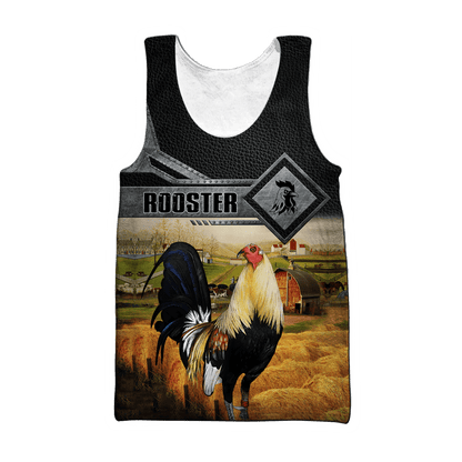 Rooster 3D Printed Unisex Shirts Pi31052103