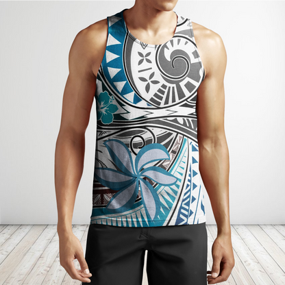 Amazing Polynesian Tribal Pattern And Frangipani Unisex Deluxe Hoodie ML
