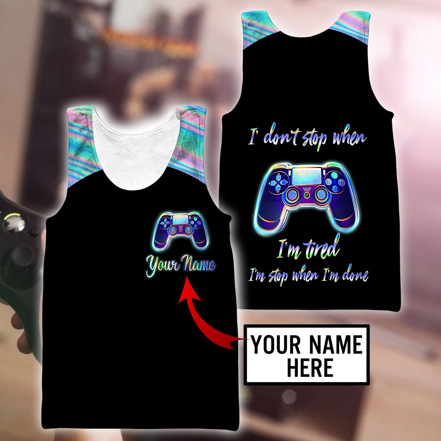 3D All Over Printed Game Lover  Unisex Shirts Custom Name XT NTN03022104