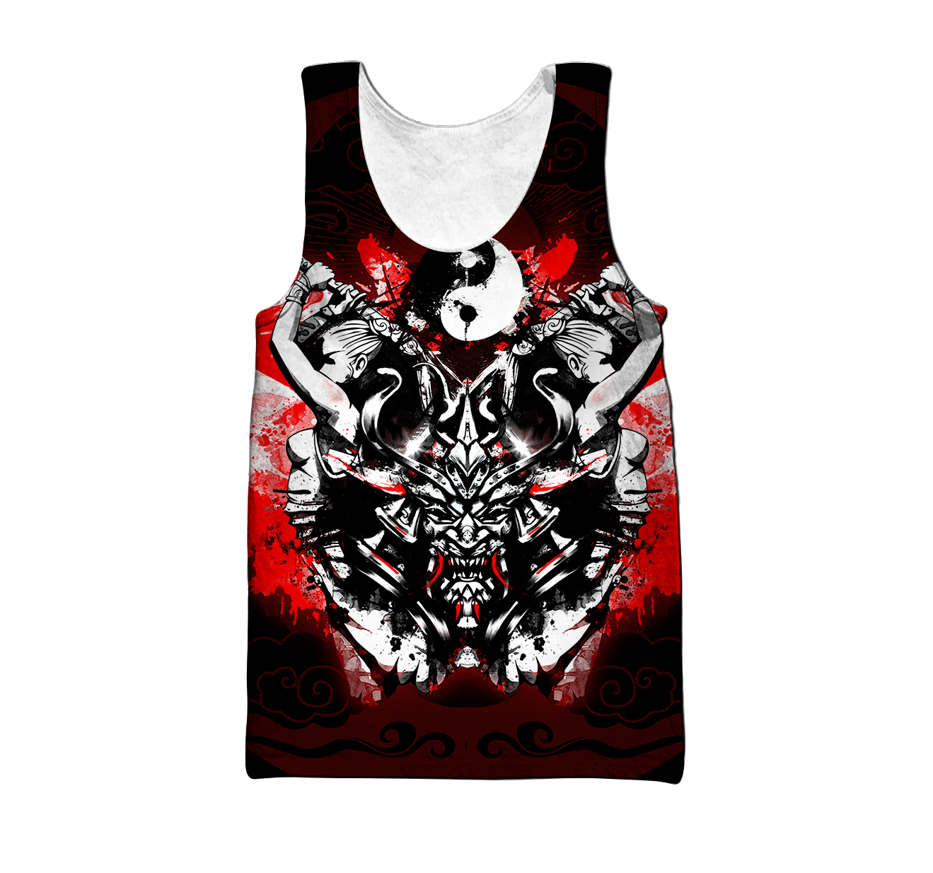 Premium Unisex 3D Printed Yin And Yang Samurai Shirts MEI