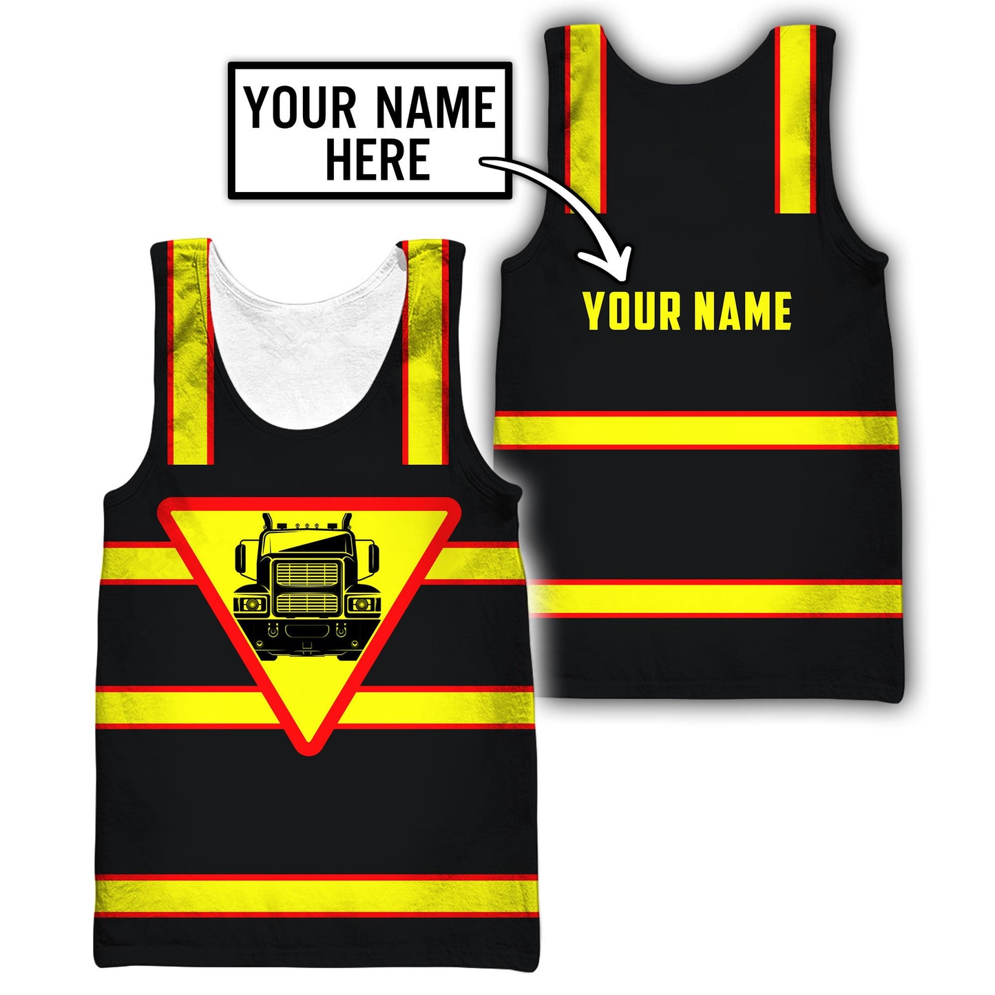 Premium Customized Name 3D All Over Printed Unisex Shirt For Trucker