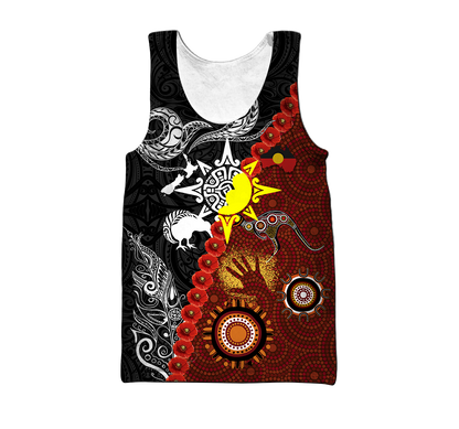 New Zealand Maori And Australia Aboriginal We Are Family 3D Printed Unisex Shirts TN DD29032103