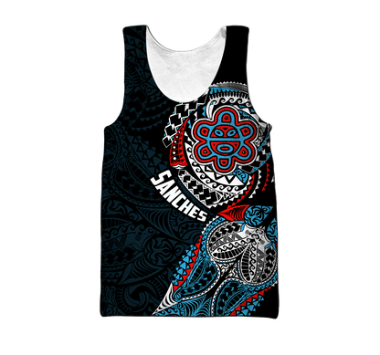 Customize Name Puerto Rico Tattoo Hoodie For Men And Women MH07022106