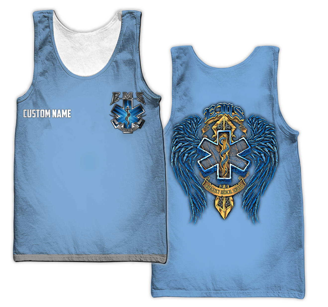 3D All Over Printed EMS Nurse Unisex Shirts Custom Name XT PD04022104
