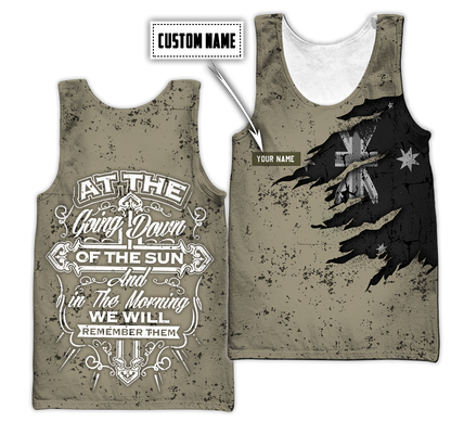 Custom name Australian Army Camo 3D Design Print Shirts