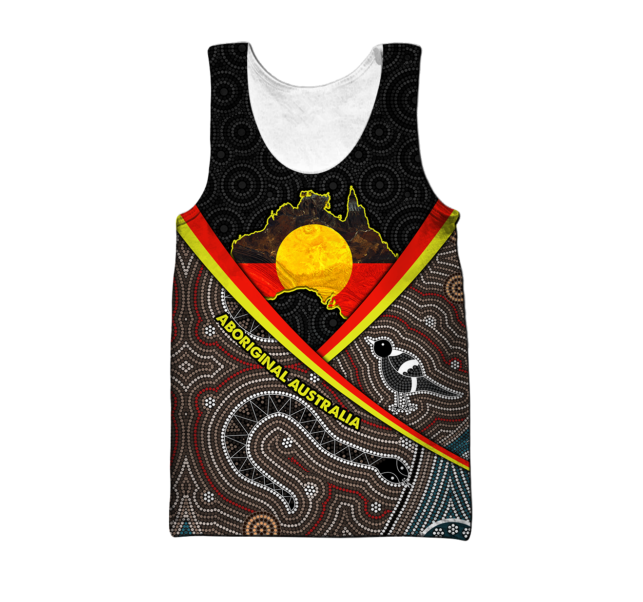 Custom name Proud to be aboriginal Totem Brown 3d printed shirts