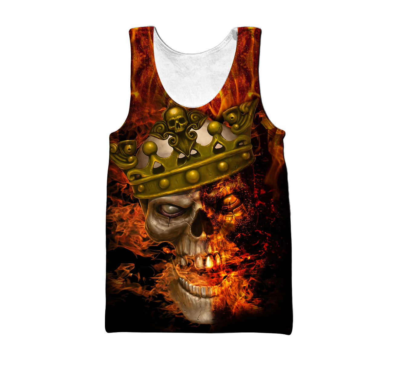 Customize Name King Fire Skull Hoodie For Men And Women DA08062104