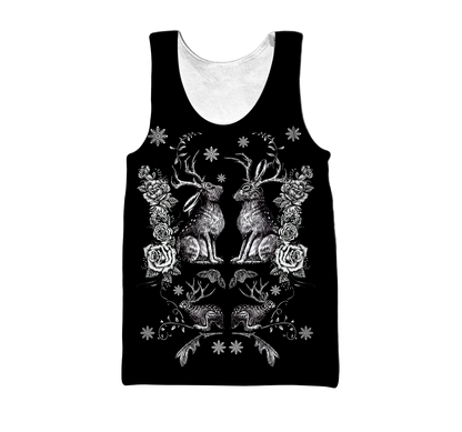 Premium Jackalope 3D All Over Printed Unisex Shirts