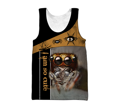 Spider Tarantula Cute 3D All Over Printed Premium Unisex Hoodie ML