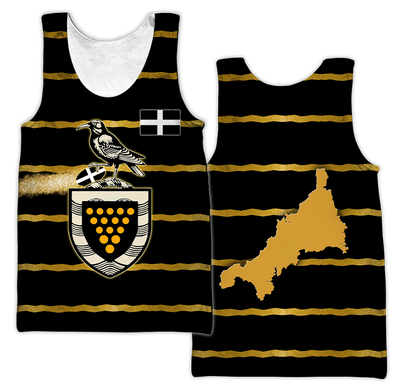 Premium 3D Printed Unisex Cornwall Rugby Shirts MEI