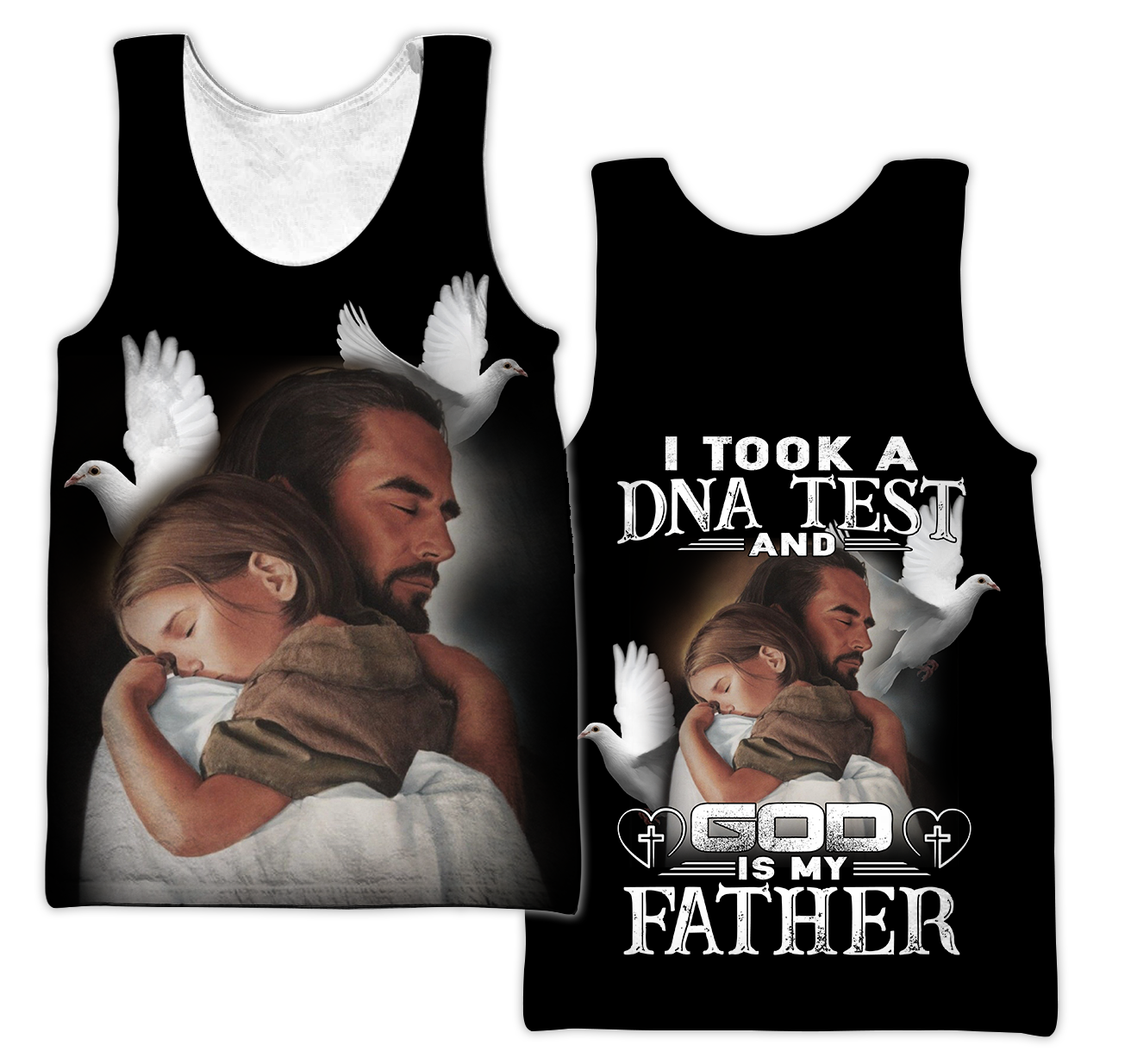 Premium Christian Jesus Personalized Name 3D All Over Printed Unisex Shirts DQB17022101