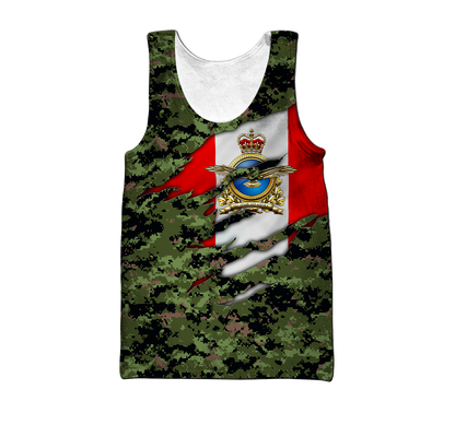 Canadian Air Force Veteran 3D All Over Printed Shirts PD10032102