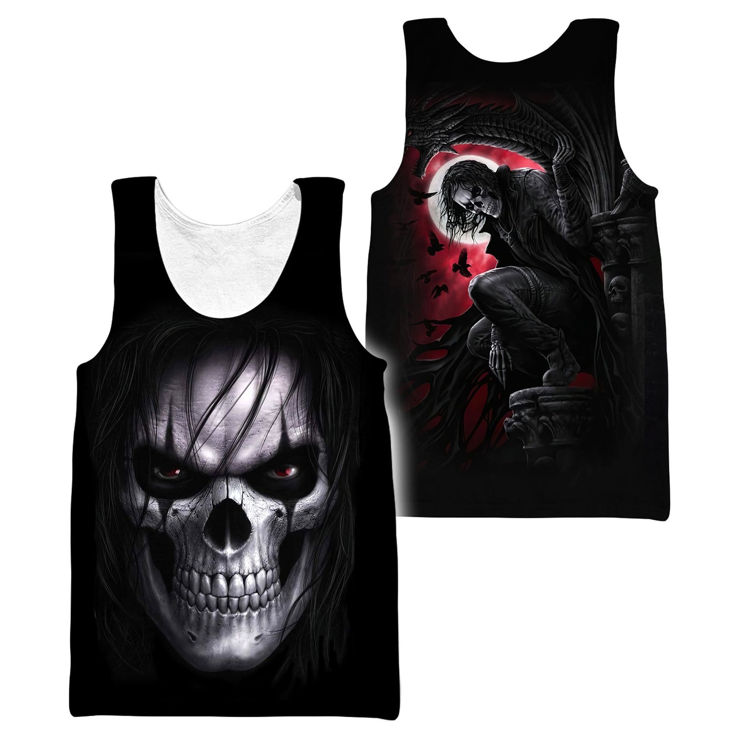 Skull In The Night Moon Hoodie For Men And Women NTN04032101
