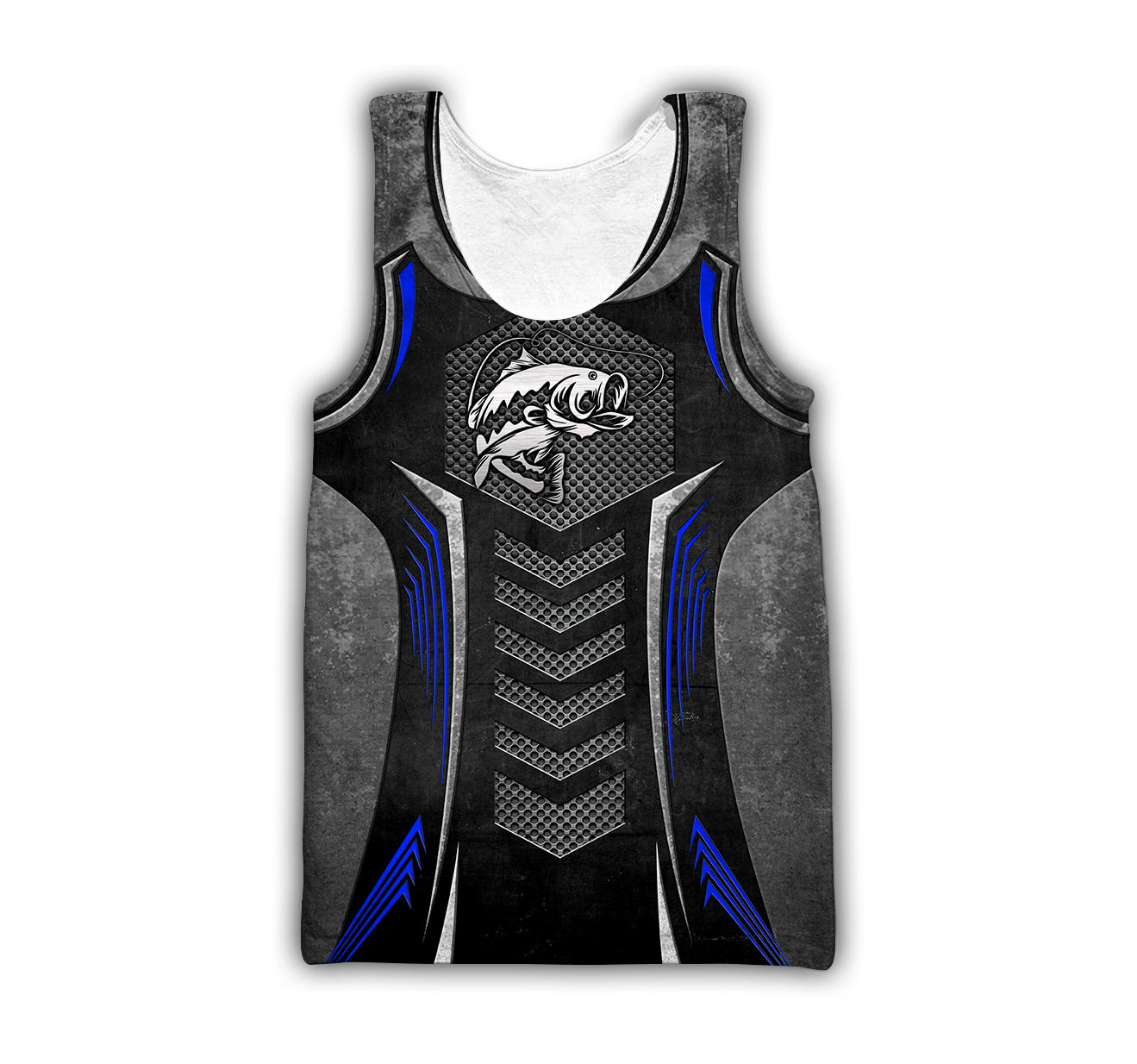 Bass Fishing Black Metal 3D design print shirts