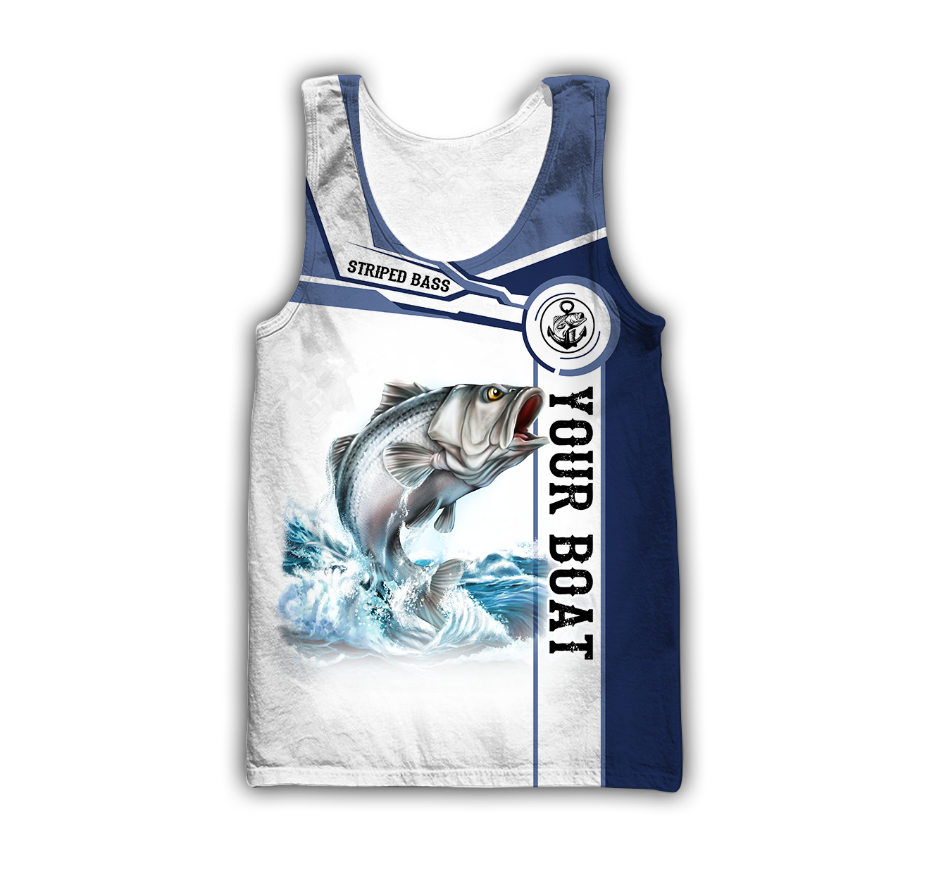 Custom name Striped Bass fishing Catch and Release 3D Design print shirts