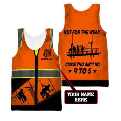 Premium Personalized 3D Printed Window Cleaner Shirts Not For The Weak MEI