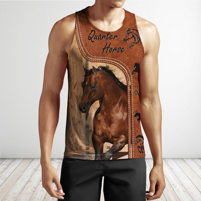 Personalized Name American Quarter Horse 3D All Over Printed Unisex Shirts