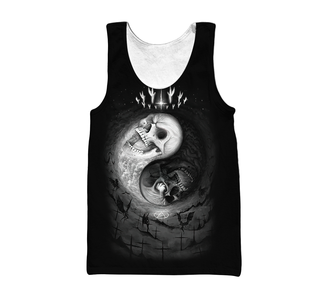 Yin Yang Skull Hoodie For Men And Women MH25012102