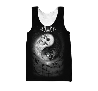Yin Yang Skull Hoodie For Men And Women MH25012102