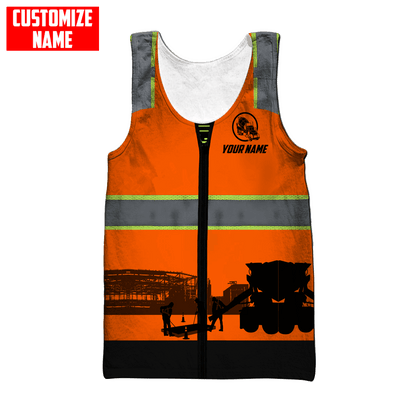 Concrete Finisher Not for the Weak Custom name 3D printed shirts