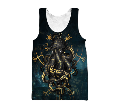 Premium Unisex Hoodie Kraken Octopus King of The Seven Seas II ML