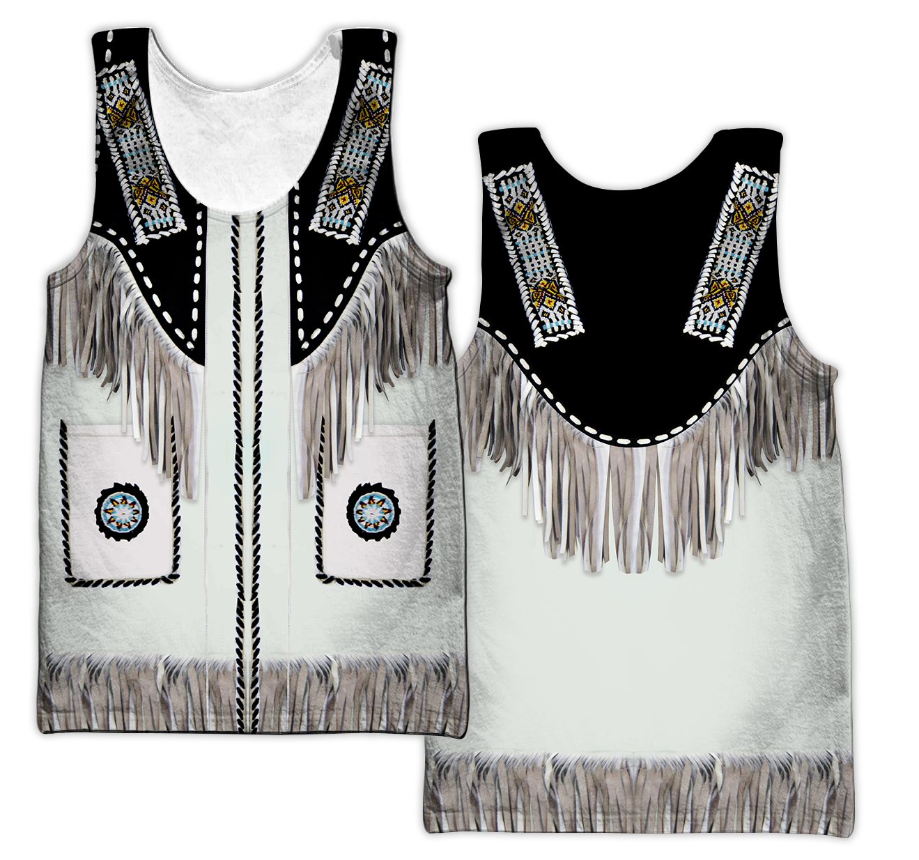 Native Cowboy Jacket No17 Cosplay Custom Name 3D Over Printed Unisex Deluxe Hoodie ML