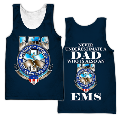 Premium EMS Personalized Name 3D All Over Printed Unisex Shirts