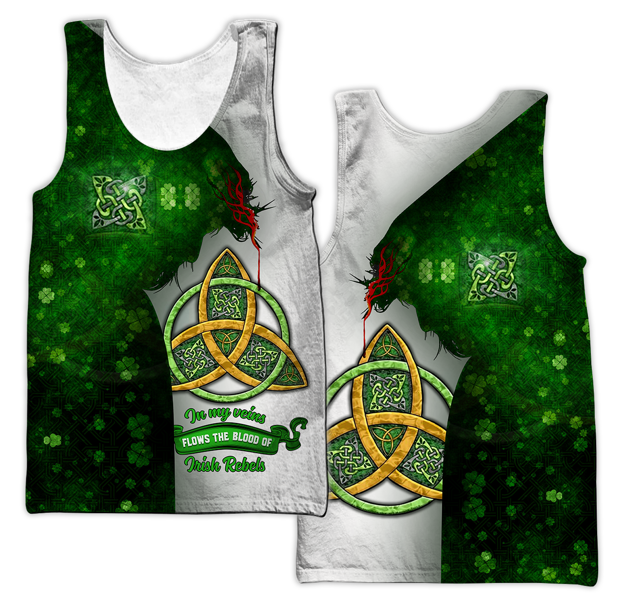 Premium Unisex Hoodie Irish St.Patrick Jesus Irish Rebel In My Vain ML