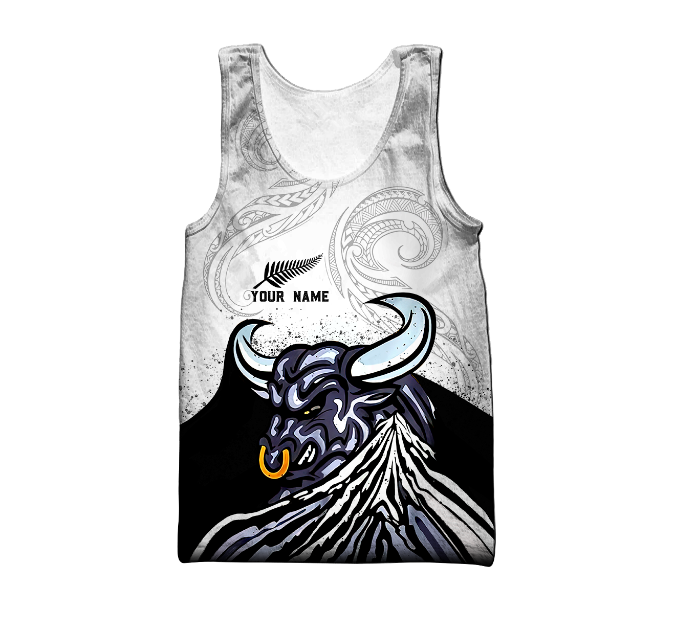 Personalized Name Bull Riding 3D All Over Printed Unisex Shirts Maori Pattern