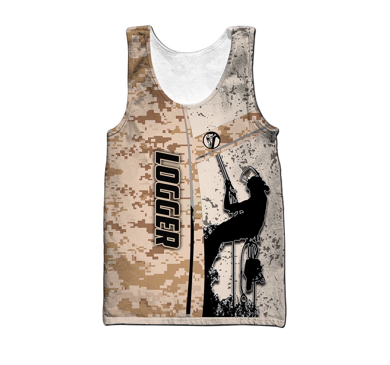 Premium 3D Printed Unisex Camo Logger Shirts MEI