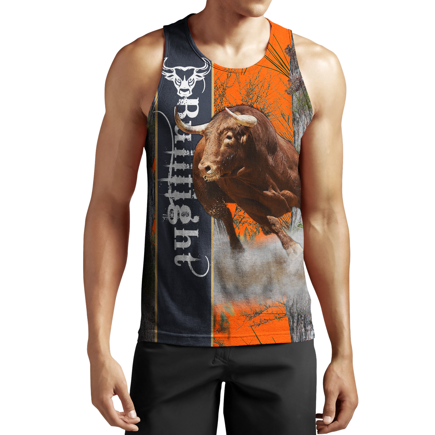 Bullfight Persionalized Your Name 3D All Over Printed Shirts