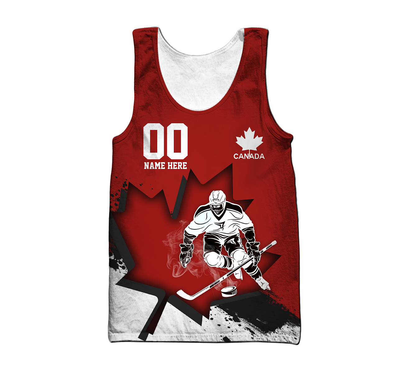 3D All Over Printed Hockey Canada Unisex Shirts Custom Name Custom number XT TNA11032101