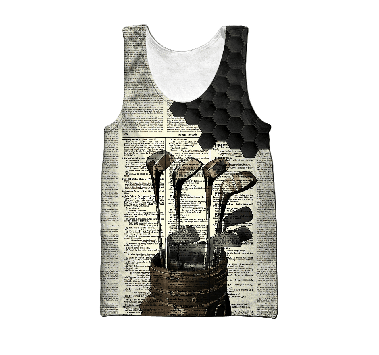 Golf Dictionary 3D Printed Shirts