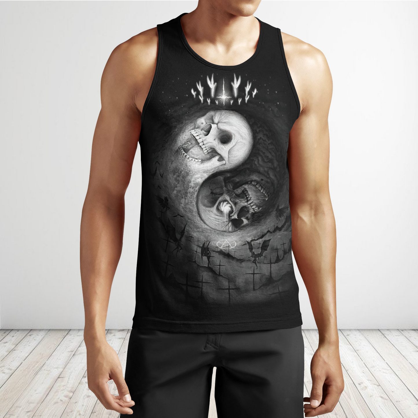 Yin Yang Skull Hoodie For Men And Women MH25012102
