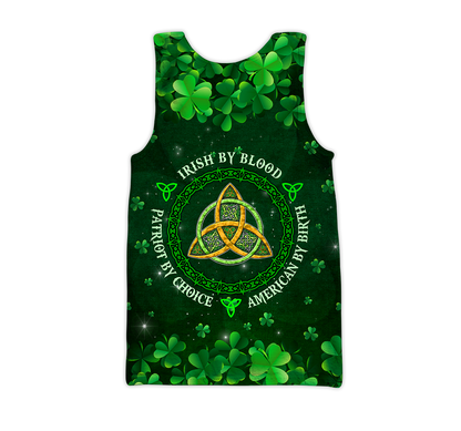 Irish By Blood Custom Name 3D All Over Printed Shirts For Men and Women