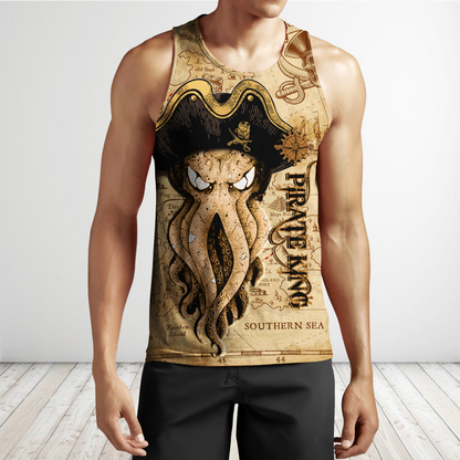 Premium Unisex Hoodie Octopus Pirate King ML