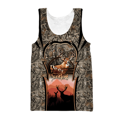 Deer Hunting Persionalized Name 3D All Over Printed Shirts