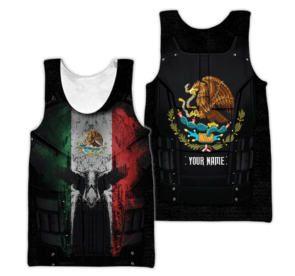 Customized Name Coat Of Arms Mexico 3D All Over Printed Unisex Shirts
