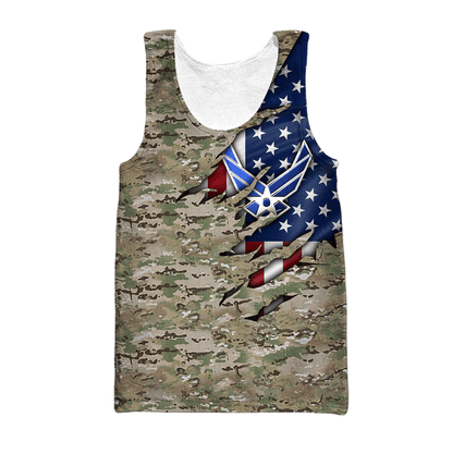 United States Air Force 3D All Over Printed Unisex Shirts