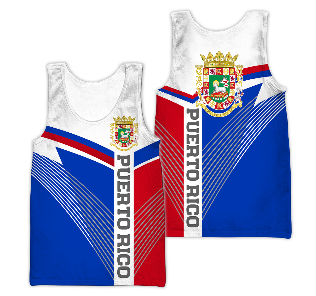 Customize Name Puerto Rico 3D All Over Printed Unisex Shirts