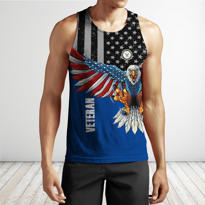 Custom name US Navy Veteran Eagle 3d printed shirts Proud Military MH200521032
