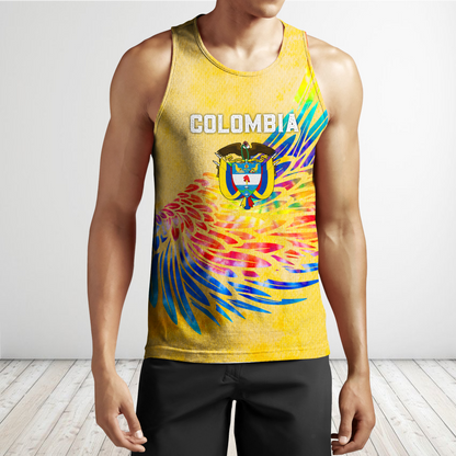 Colombia Coat Of Arms Tie Dye Hoodie