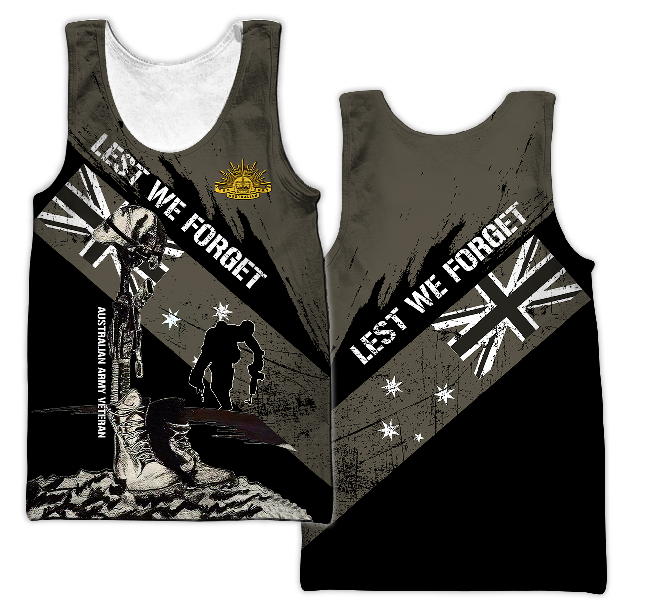 Personalized Australian Veteran 3D Printed Unisex Shirts TN