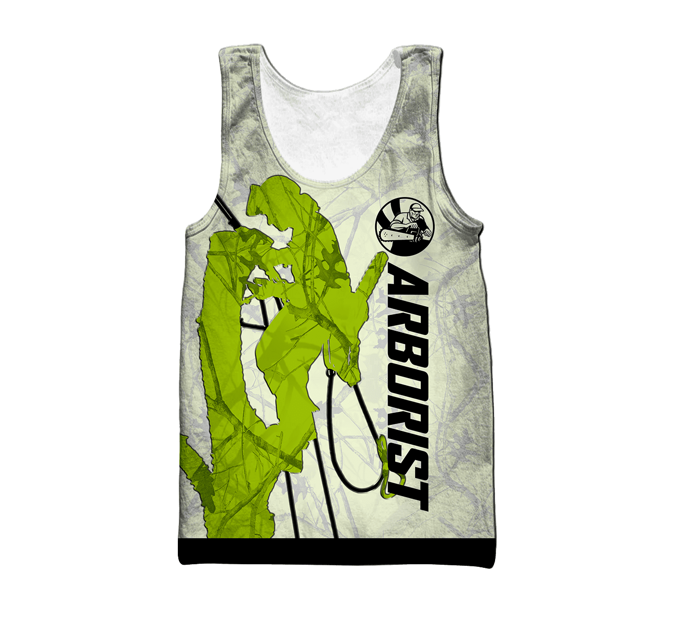 Premium Personalized 3D Printed Green Arborist Shirts