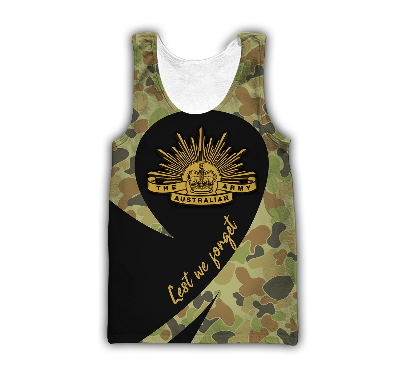 Anzac Day Lest We Forget Australian Army Camo 3D Printed Unisex Shirts TN