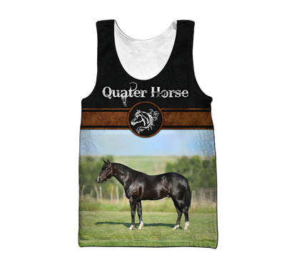 Personalized Name Quarter Horse Lovers 3D All Over Printed Unisex Shirts