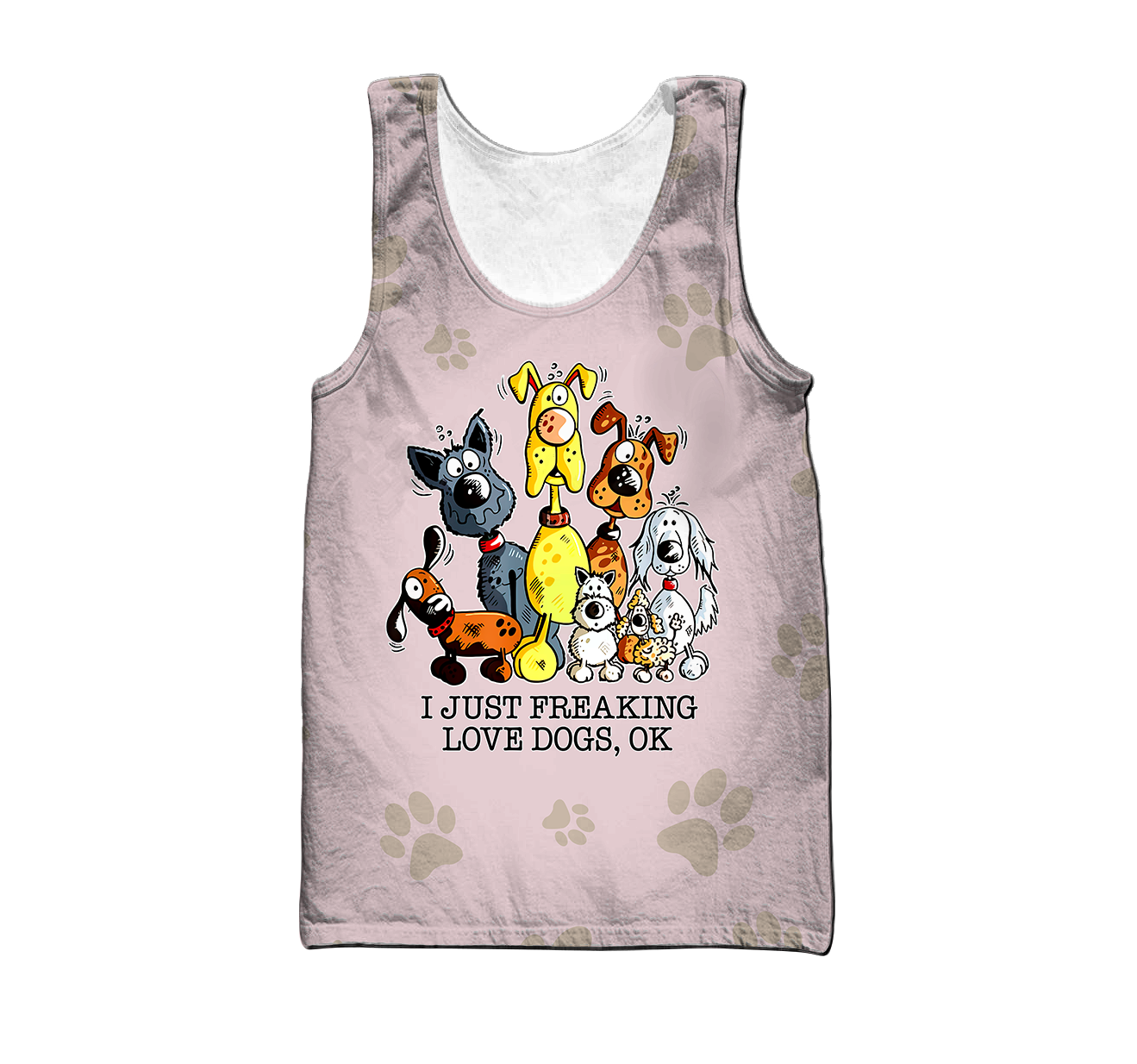 3D All Over Printed Dog Make Me Happy Unisex Shirts XT